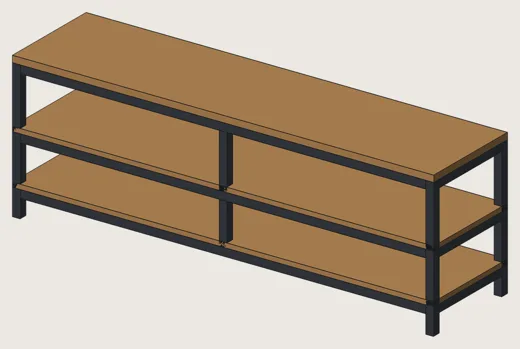 Rack de TV de 1,60 m